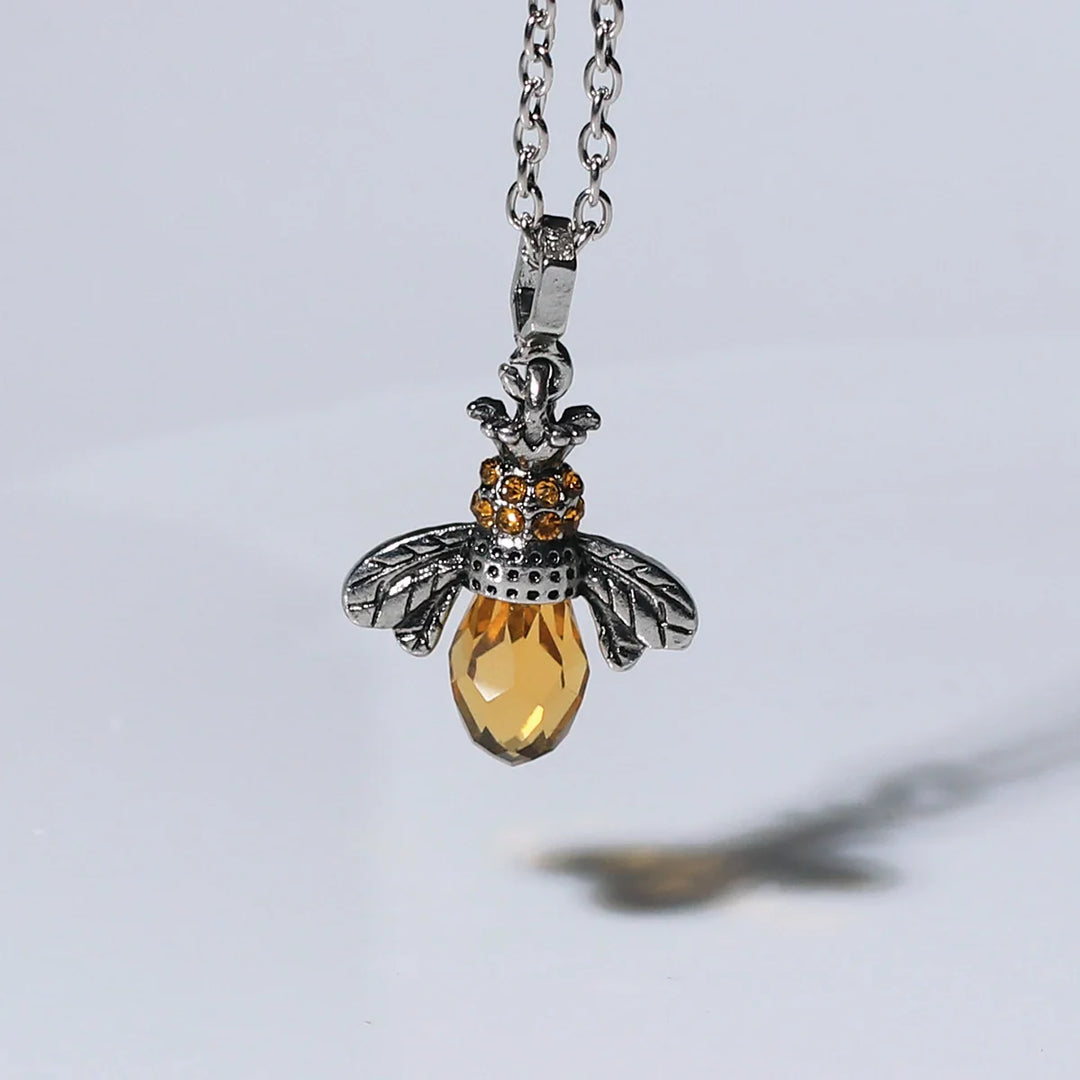 Vintage Bee Necklace &amp; Earrings Set