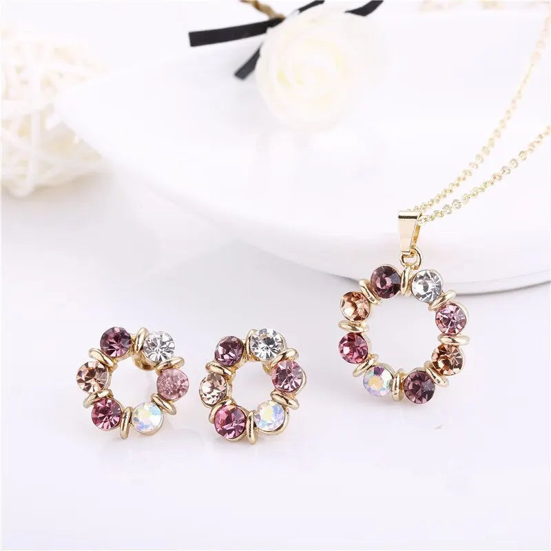 Eternal Circle of Light Jewelry Set